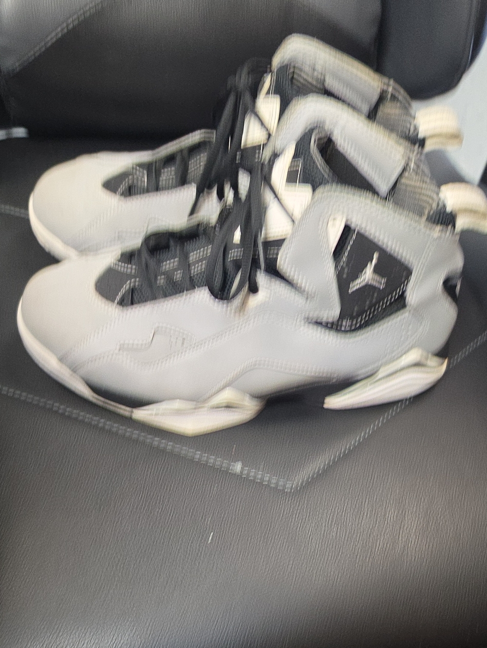 Jordan Men's Basketball Shoes - Gray and Black Accents